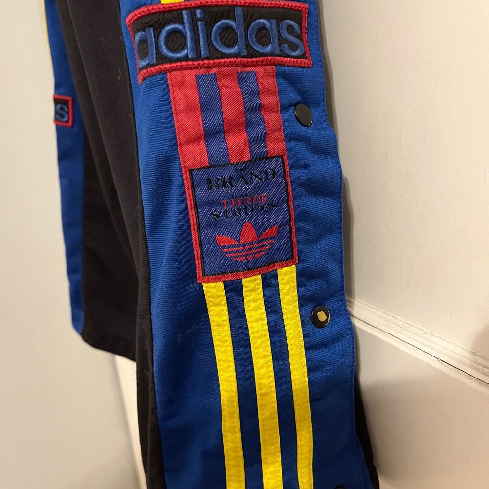 VINTAGE adidas break away track pants medium
